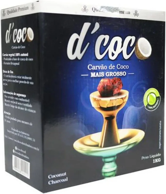 Carvão d coco 1kg