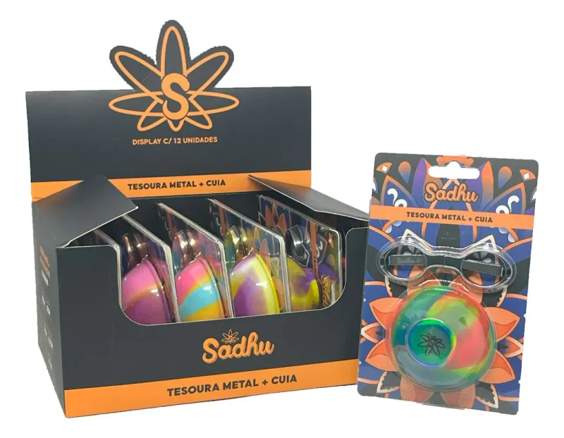 kit sadhu tesoura +  cuia 