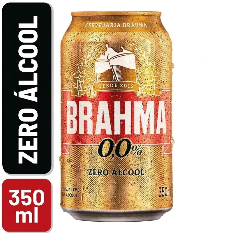 Brahma Zero 0% Lata 350ml