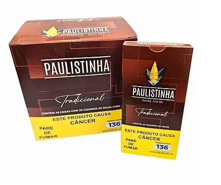 Palheiros Paulistinha Tradicional Caixa C/ 10x20 Maços
