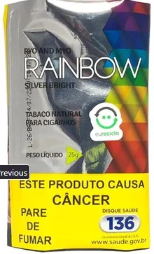 TABACO RAINBOW SILVER BRIGHT 25G
