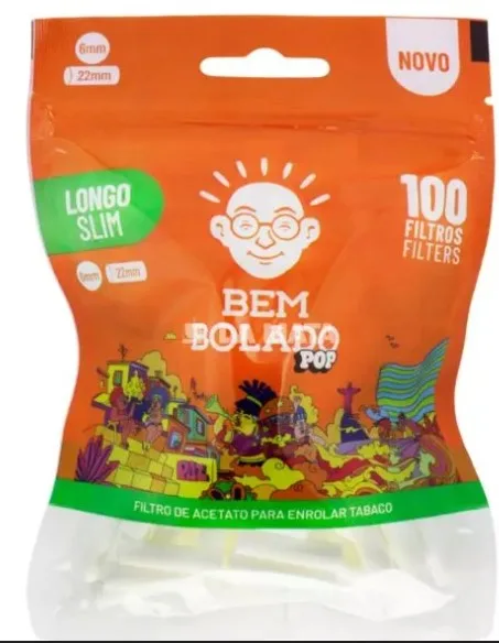 FILTRO BEM BOLADO POP LONGO SLIM C/100 6X22MM