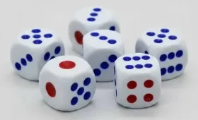 DADOS PARA JOGOS KIT COM 6 UNDS