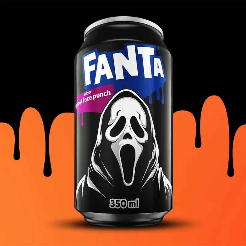 Refrigerante Lata - Fanta Ghost Face Punch 350Ml