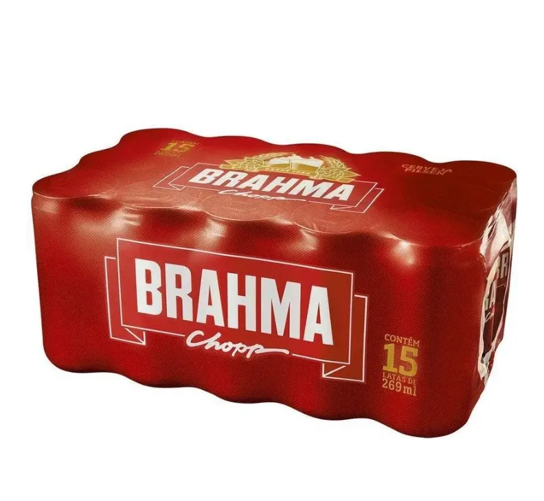 Caixa Brahma Lata 269ml c/ 15