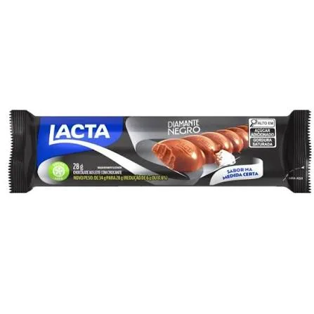 CHOCOLATE LACTA DIAMANTE NEGRO 28g