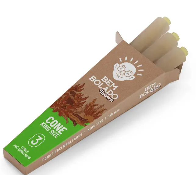 SEDA BEM BOLADO BROWN CONE KING SIZE
