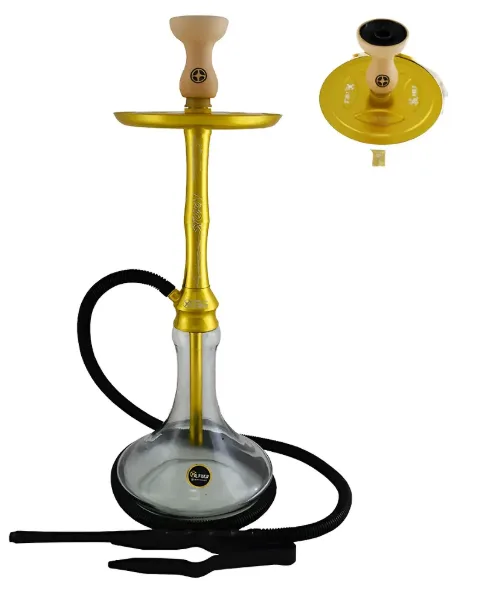 NARGUILE AL FARID STORM (DOURADO) - PEGADOR - ROSH - PANELA E ESSÊNCIA