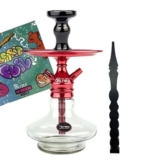 Narguilé Completo Al Farid Setop - Vermelho