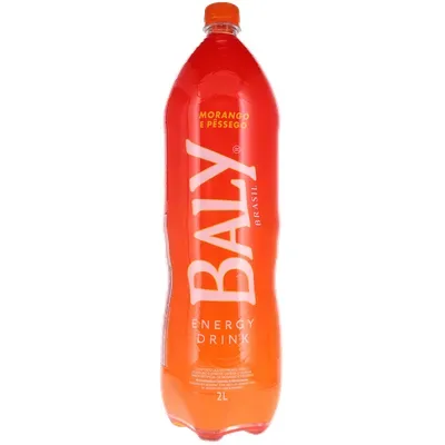Energético Baly 2L — Morango e Pêssego