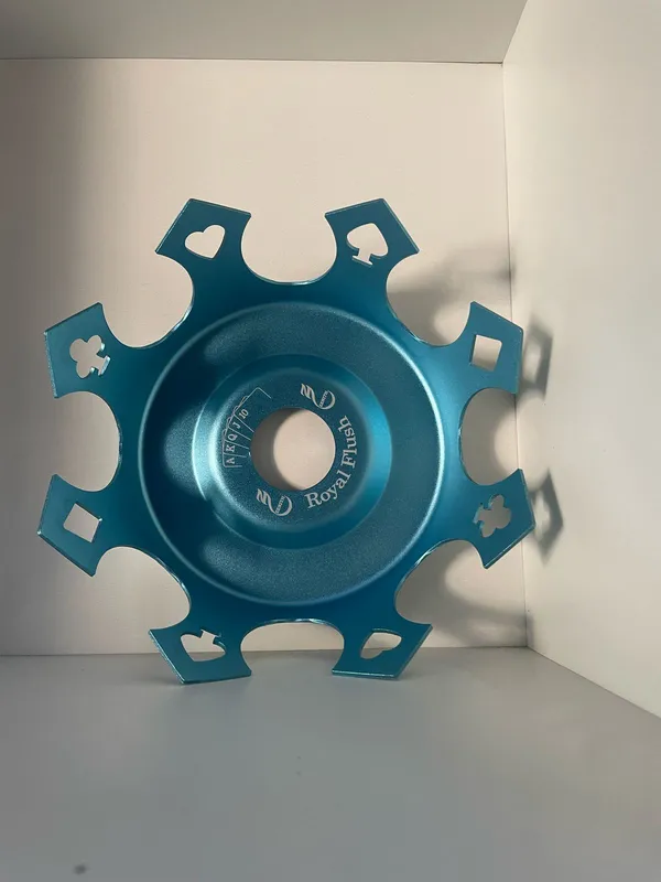 Pratos grandes - Prato coroa azul flush