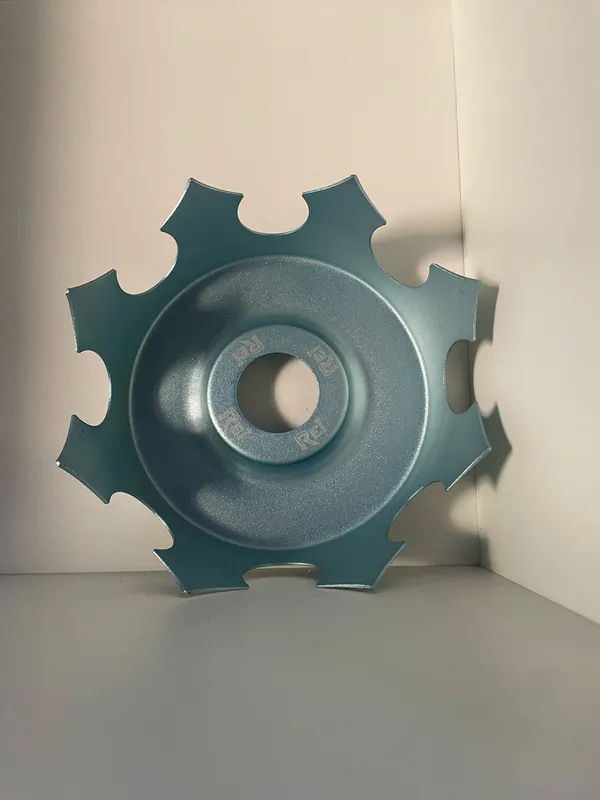 Pratos grandes - Prato coroa azul turquesa