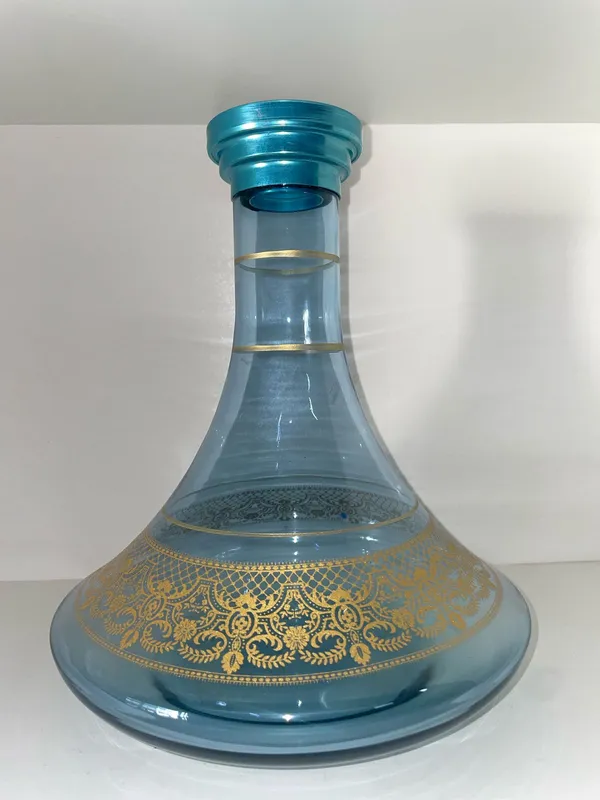 Vaso GIM GOLD - Azul com listras douradas