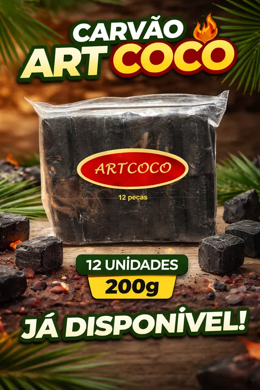 Carvões Art Coco - Art coco 200g